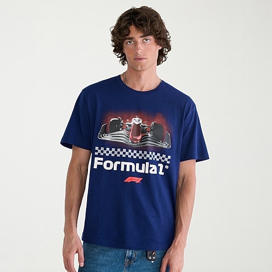 AEROPOSTALE Formula 1® Mens Crew Neck Short Sleeve Classic Fit Graphic T-Shirt