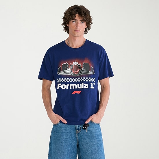 AEROPOSTALE Formula 1® Mens Crew Neck Short Sleeve Classic Fit Graphic T-Shirt