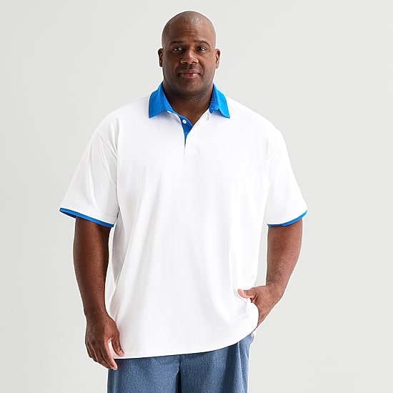 Shaquille O'Neal XLG™ Big Mens Short Sleeve Polo Shirt