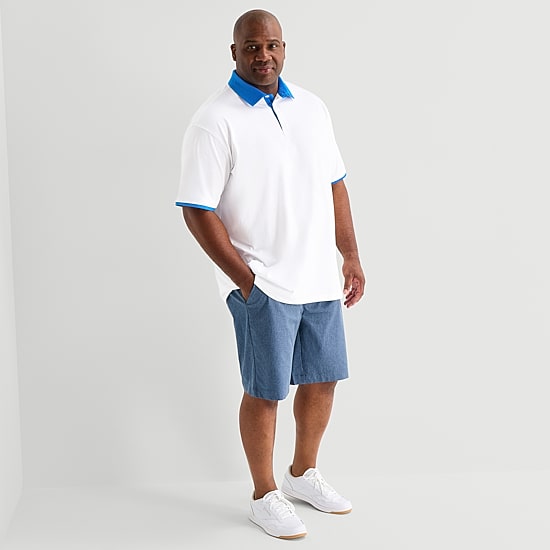 Shaquille O'Neal XLG™ Big Mens Short Sleeve Polo Shirt