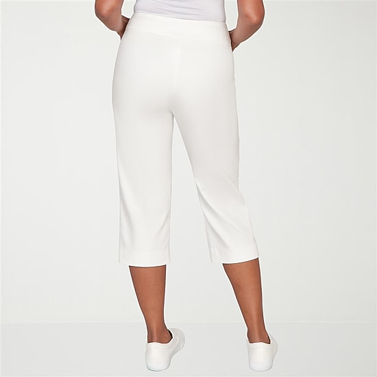 Alfred Dunner Resort Living Womens Straight Capri Pant