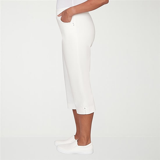 Alfred Dunner Resort Living Womens Straight Capri Pant