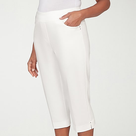 Alfred Dunner Resort Living Womens Straight Capri Pant