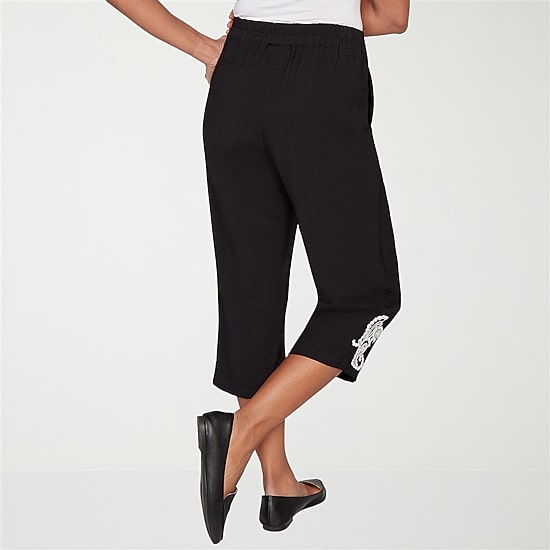 Alfred Dunner Crowd Pleaser Womens Straight Capri Pant