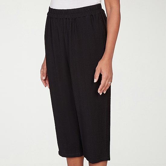 Alfred Dunner Crowd Pleaser Womens Straight Capri Pant