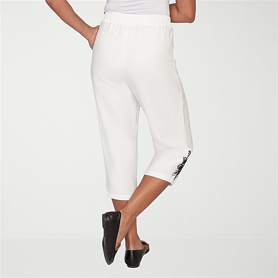 Alfred Dunner Crowd Pleaser Womens Straight Capri Pant