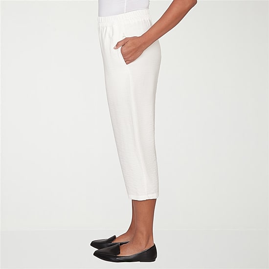 Alfred Dunner Crowd Pleaser Womens Straight Capri Pant