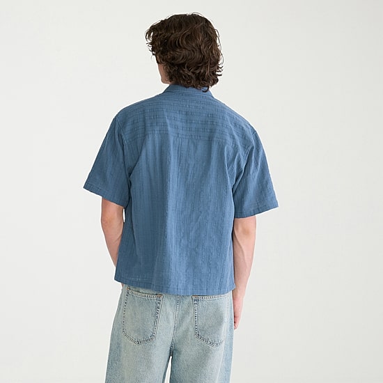 AEROPOSTALE Mens Short Sleeve Boxy Fit Button-Down Shirt
