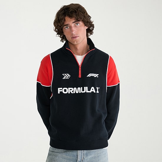 AEROPOSTALE Formula 1® Mens Mock Neck Long Sleeve Quarter-Zip Pullover