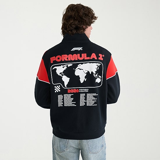 AEROPOSTALE Formula 1® Mens Mock Neck Long Sleeve Quarter-Zip Pullover