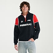 AEROPOSTALE Formula 1® Mens Mock Neck Long Sleeve Quarter-Zip Pullover