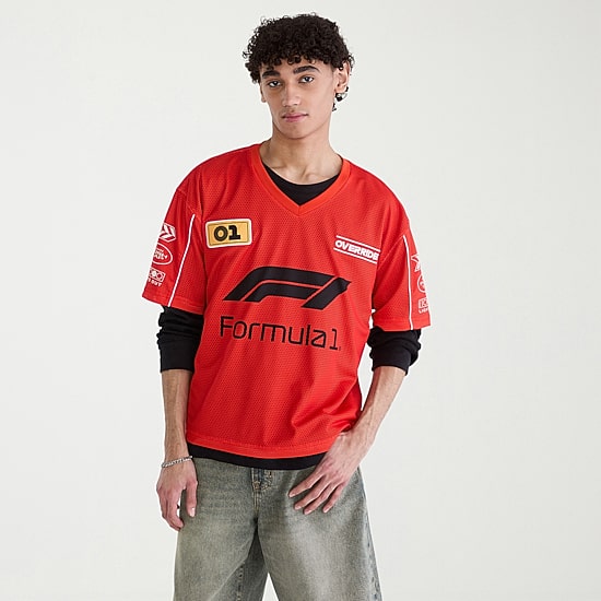 AEROPOSTALE Formula 1® Mens V Neck Short Sleeve Jersey