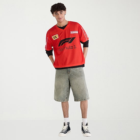 AEROPOSTALE Formula 1® Mens V Neck Short Sleeve Jersey