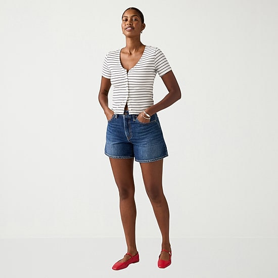 Levi's® Womens Cinch Baggy Denim Short