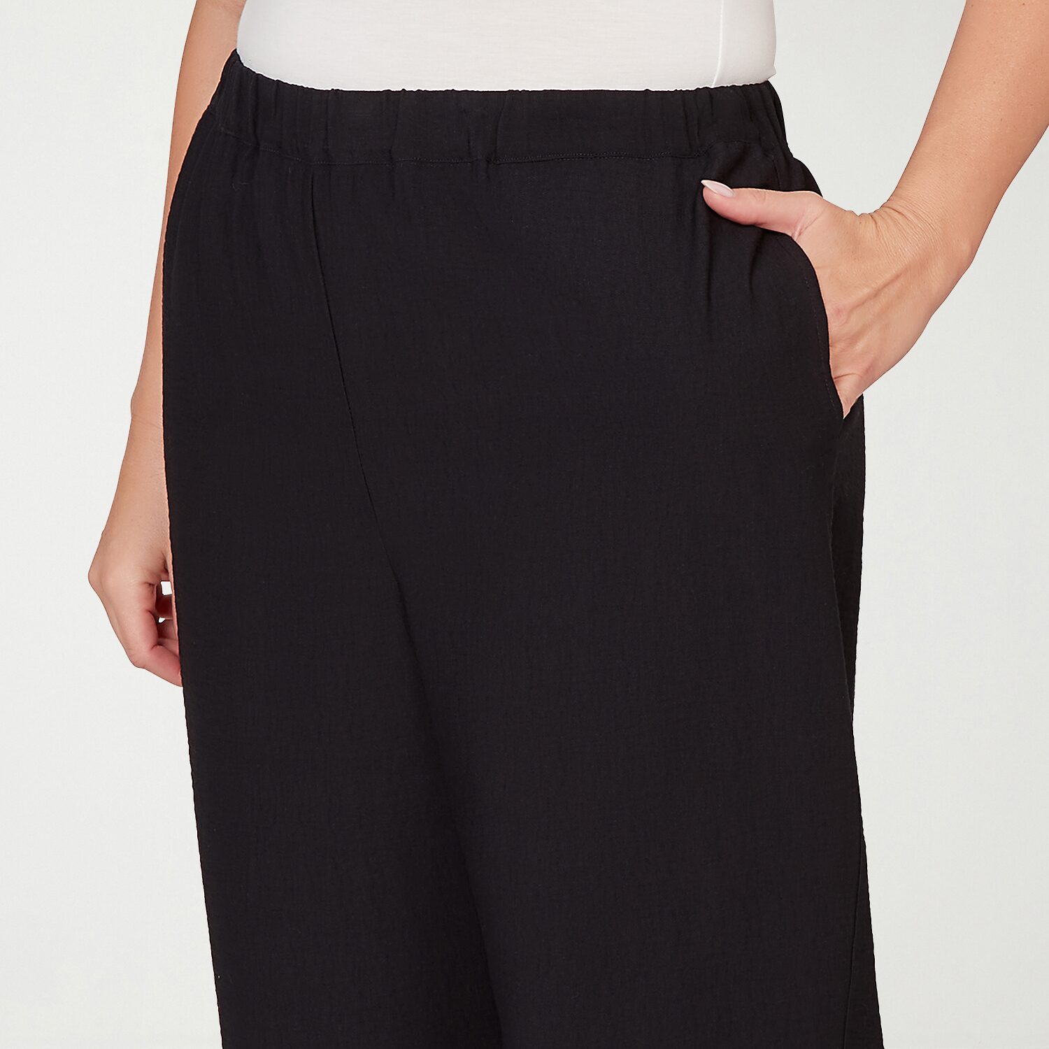 Alfred Dunner Crowd Pleaser Womens Plus Straight Capri Pant