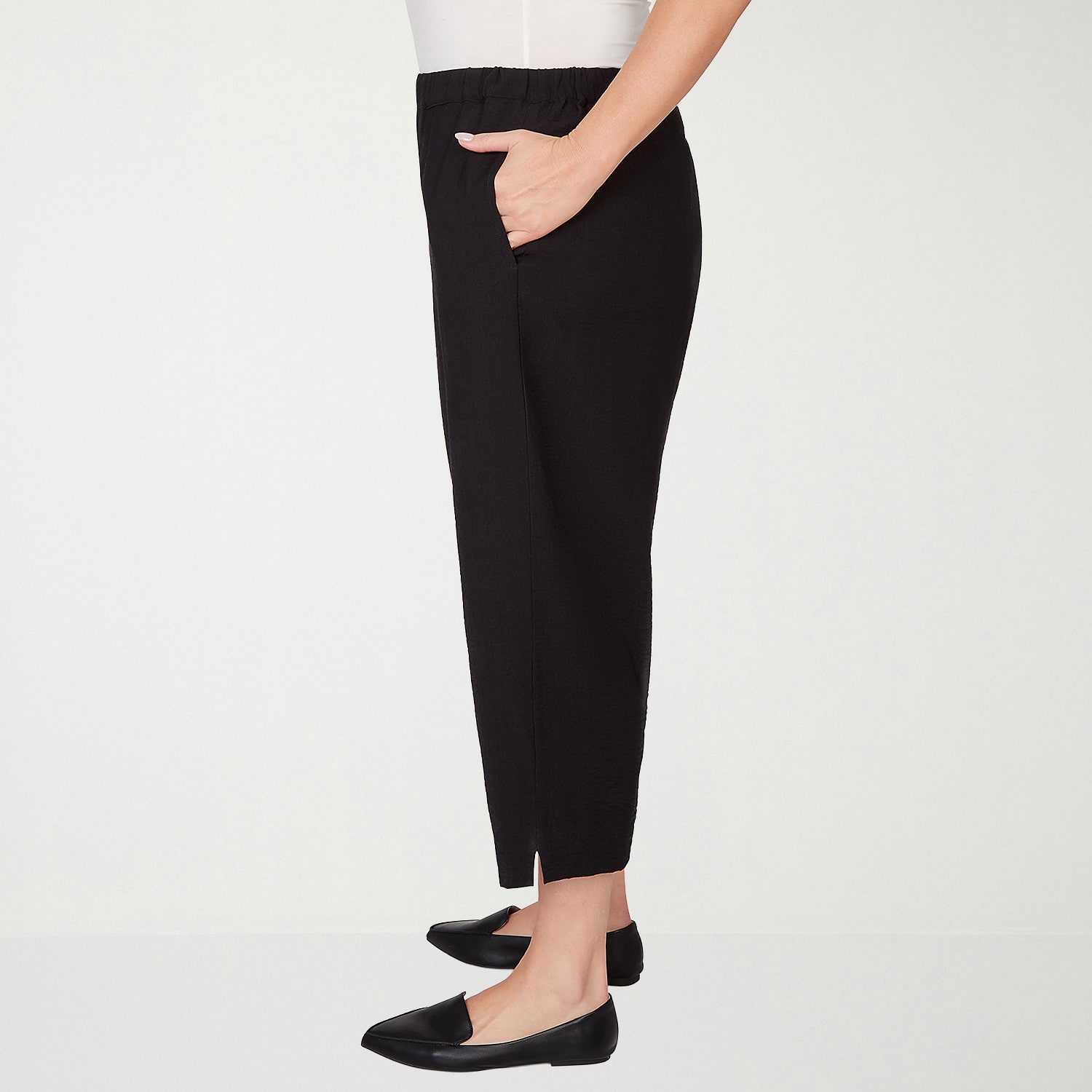 Alfred Dunner Crowd Pleaser Womens Plus Straight Capri Pant