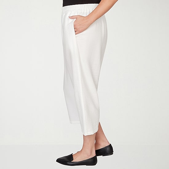 Alfred Dunner Crowd Pleaser Womens Plus Straight Capri Pant
