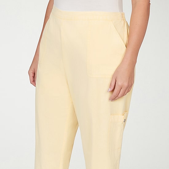 Alfred Dunner Out Of The Blue Womens Plus Straight Capri Pant