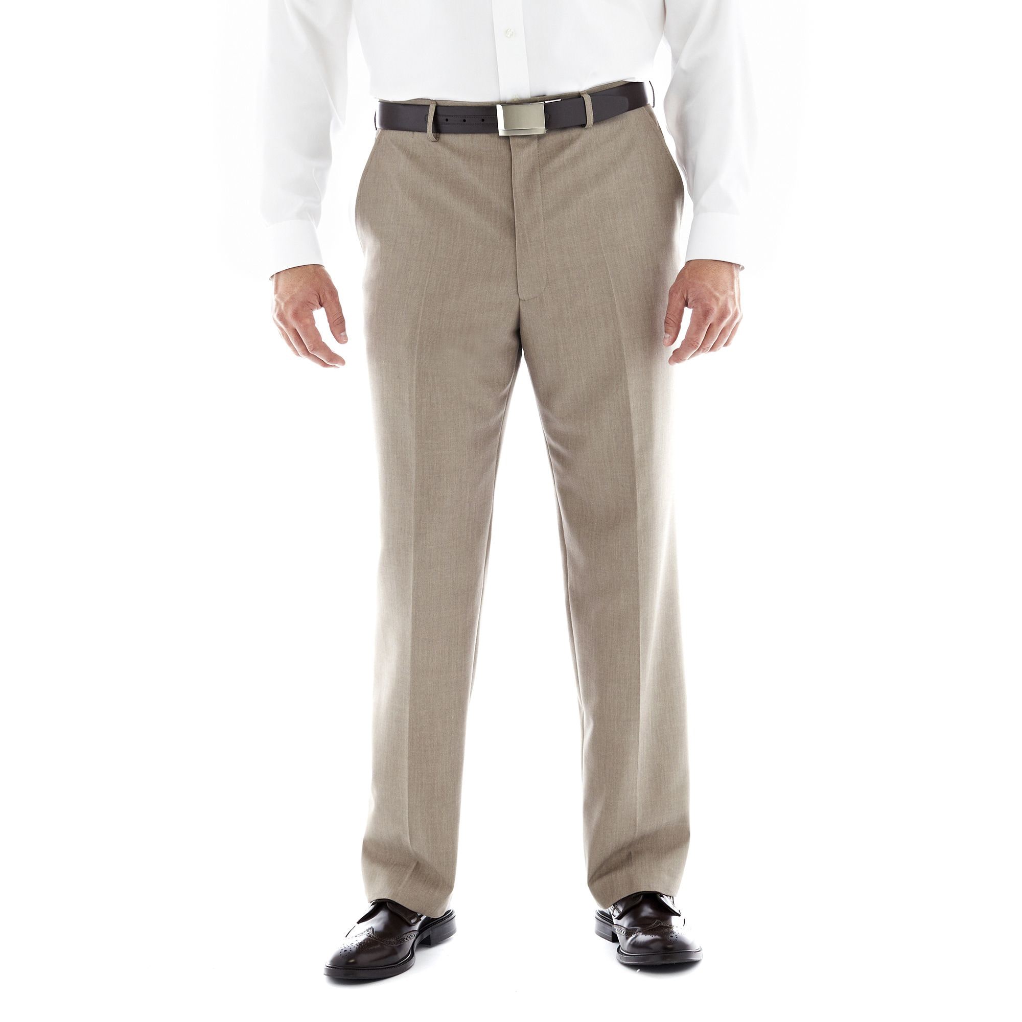 J. Ferrar Flat–Front Suit Pants–Big & Tall