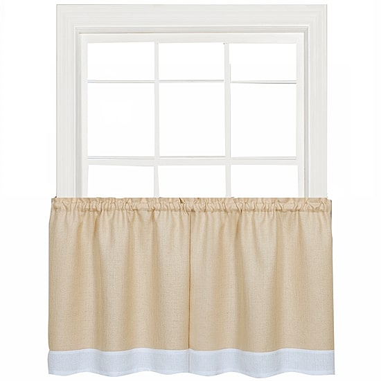 Darcy 3-pc. Rod Pocket Kitchen Curtains & Drapes Window Set