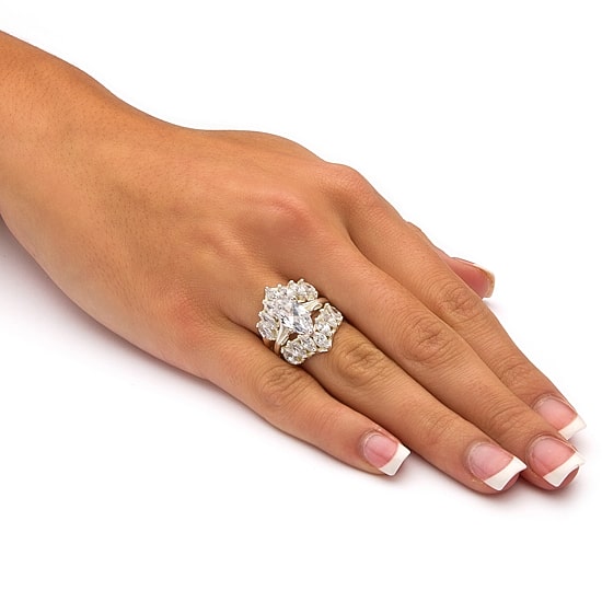 Womens 6 CT. T.W. Cubic Zirconia Sterling Silver Bridal Set