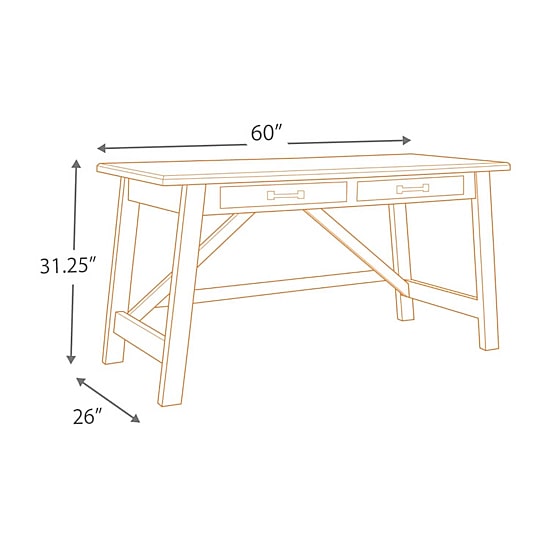 Signature Design by Ashley® Baldridge Home Office Large Leg Desk