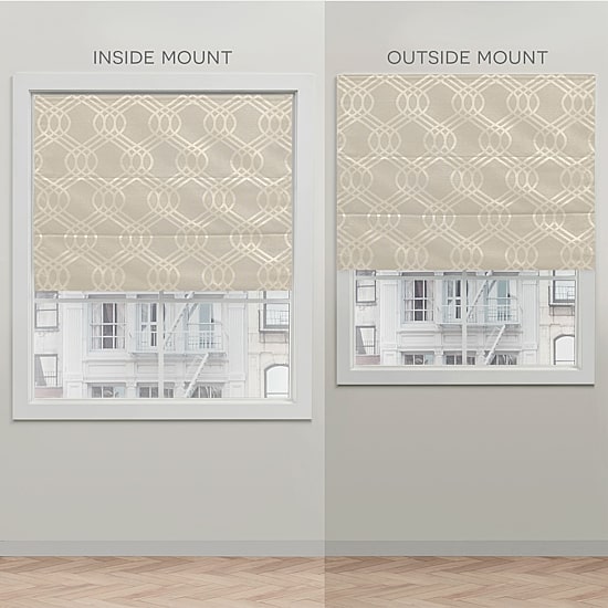 Exclusive Home Curtains Prague Trellis Cordless Blackout Roman Shade
