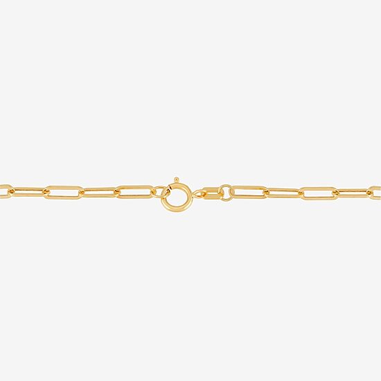 Gold Addiction Womens 14K Gold Cross Charm Bracelet