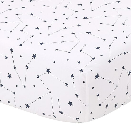 The Peanutshell Moonlight Blue 3-pc. Crib Bedding Set