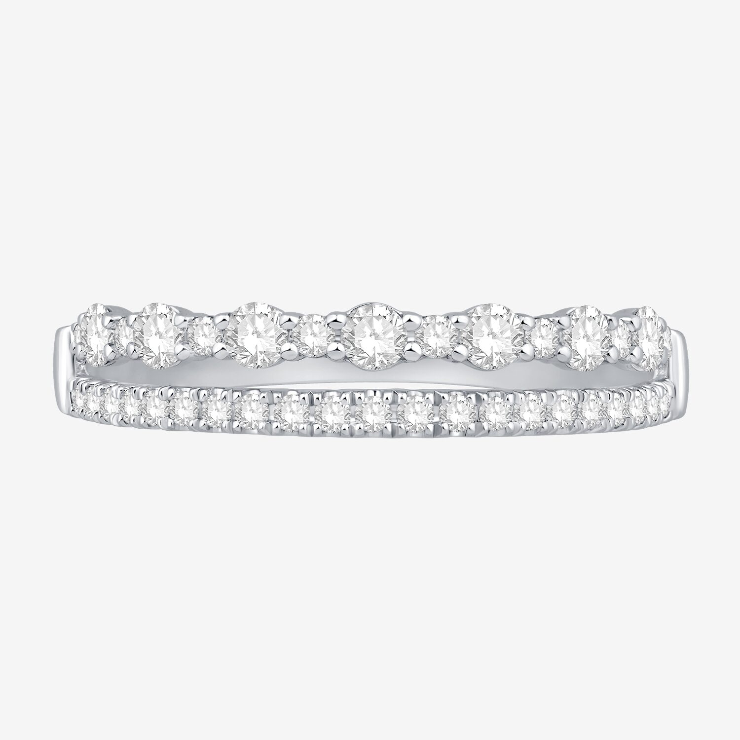 Womens 1/2 CT. T.W. Natural White Diamond 10K Gold Wedding Band