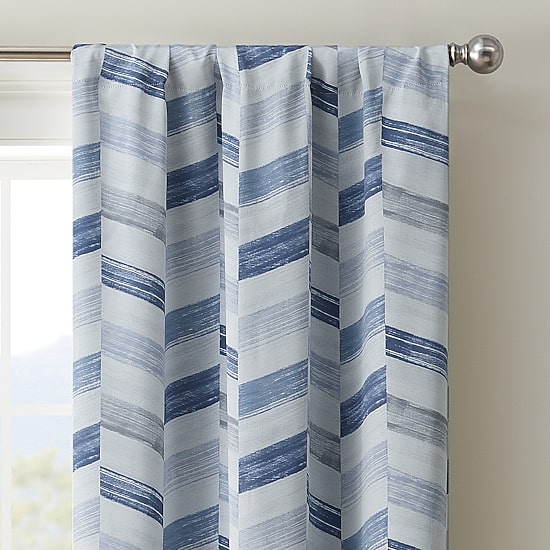 Eclipse Kerry Crispen Geometric Rod Pocket Energy Saving Blackout Set of 2 Curtain Panel
