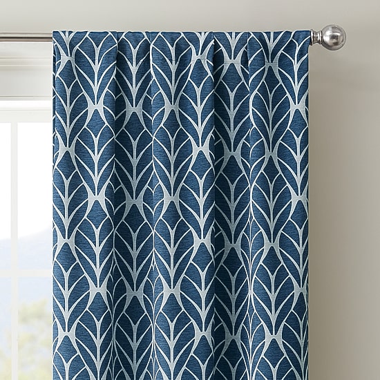 Eclipse Kerry Arbor Geometric Rod Pocket Energy Saving Blackout Set of 2 Curtain Panel