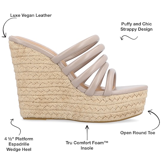 Journee Collection Womens Cynthie Wedge Sandals