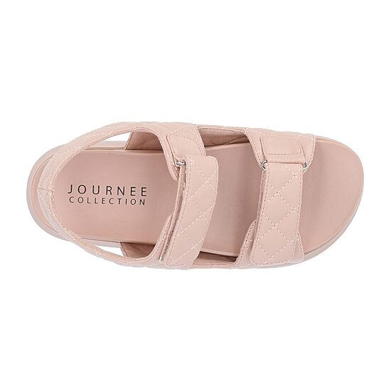 Journee Collection Debby Womens Adjustable Strap Footbed Sandals