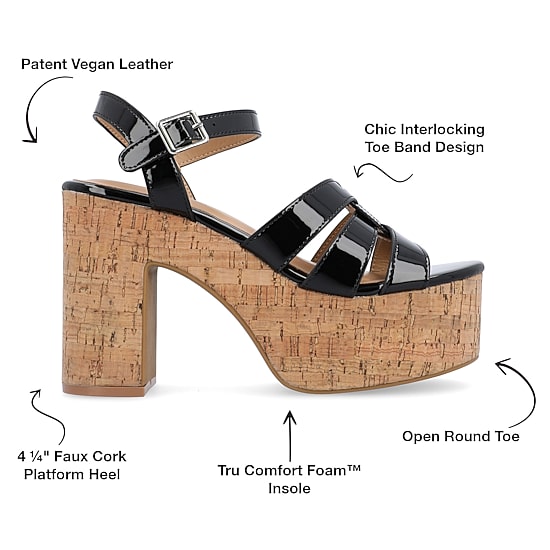 Journee Collection Womens Jania Heeled Sandals