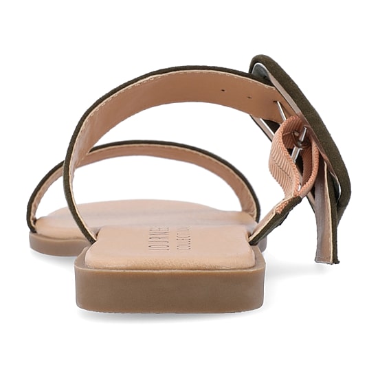 Journee Collection Womens Kerris Adjustable Strap Flat Sandals