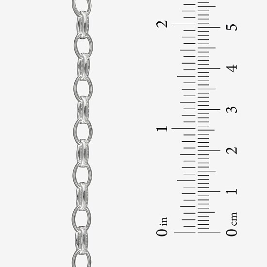 Made in Italy Sterling Silver Oval Link Chain Bracelet