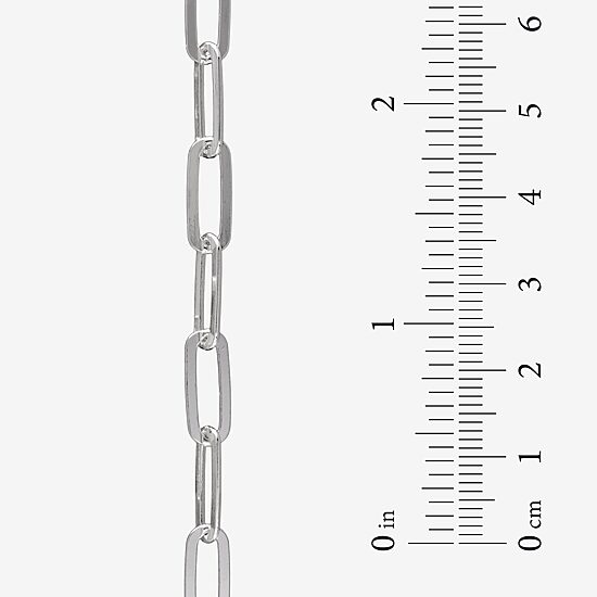 Made in Italy Womens Sterling Silver 20 Inch Link Necklace