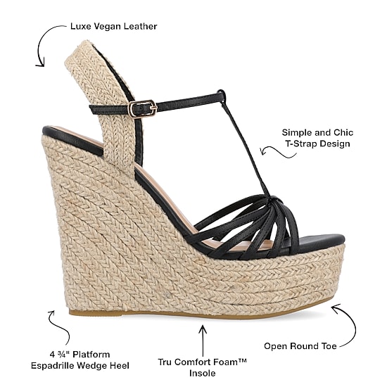 Journee Collection Womens Yara Wedge Sandals