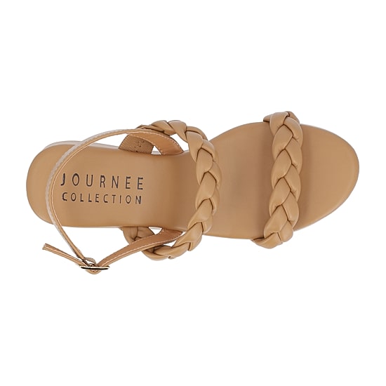 Journee Collection Womens Zannah Wedge Sandals