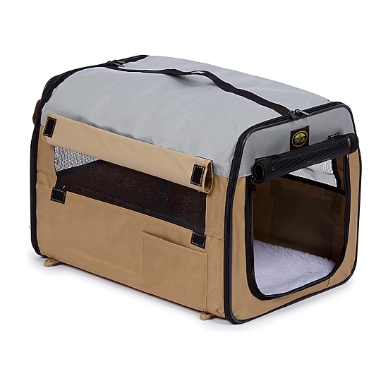 Pet Life ® Airline Approved Folding Zippered Sporty Cage Pet Carrier