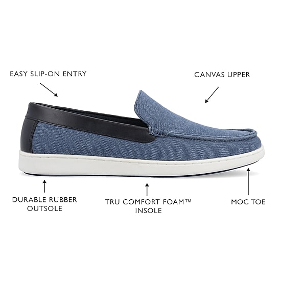 Vance Co Corey Mens Round Closed Toe Loafers