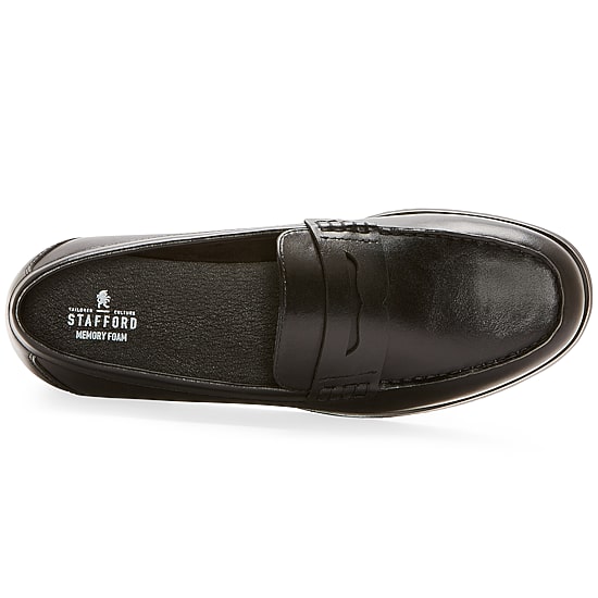Stafford Mens Flint Moc Closed Toe Loafers
