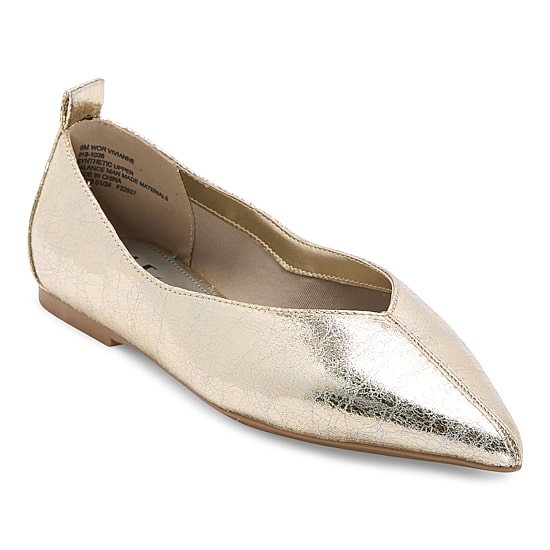 Worthington Vivianne Womens Pointed Closed Toe Ballet Flats