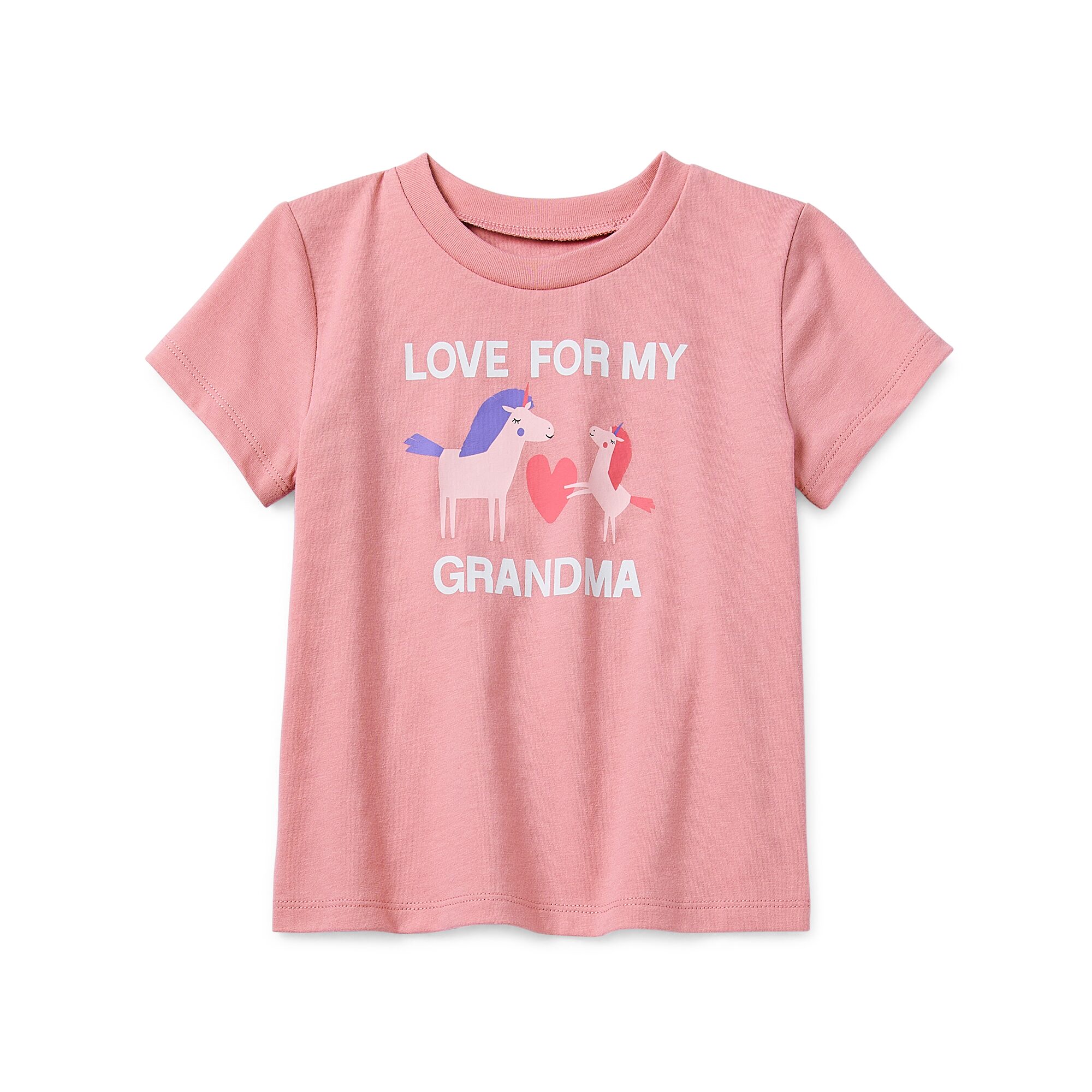 Okie Dokie Toddler & Little Girls Round Neck Short Sleeve Regular Fit Graphic T-Shirt