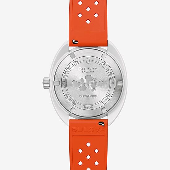 Bulova Unisex Adult Orange Strap Watch 98b448