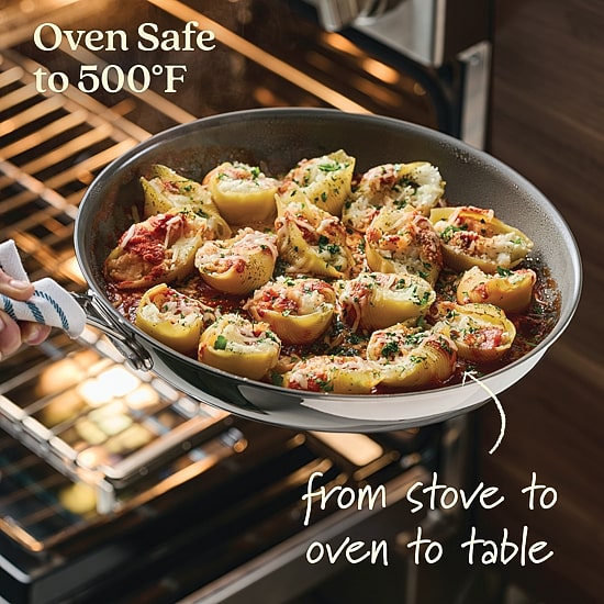 Anolon Everlast Stainless Steel Ceramic 3-pc. Frying Pan Set