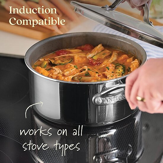 Anolon Everlast Stainless Steel Ceramic 11-pc. Cookware Set