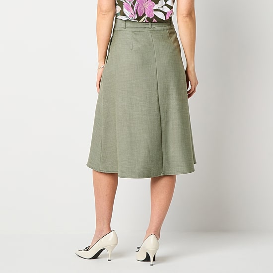 Liz Claiborne Womens Belted Wrap Skirt