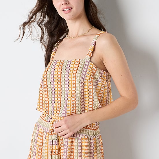 Melonie T Womens Square Neck Sleeveless Maxi Dress